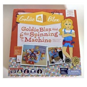 Goldie Blox and the Spinning Machine Educational Building Engineering Toy Book